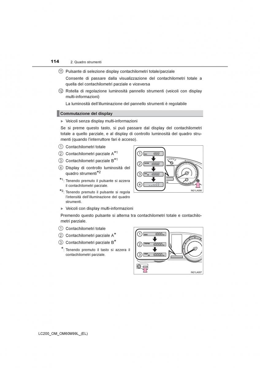 Toyota Land Cruiser J200 manuale del proprietario / page 114