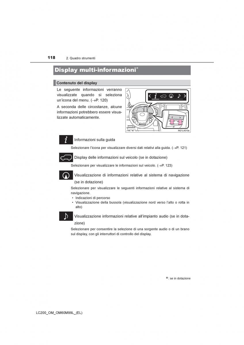 Toyota Land Cruiser J200 manuale del proprietario / page 118