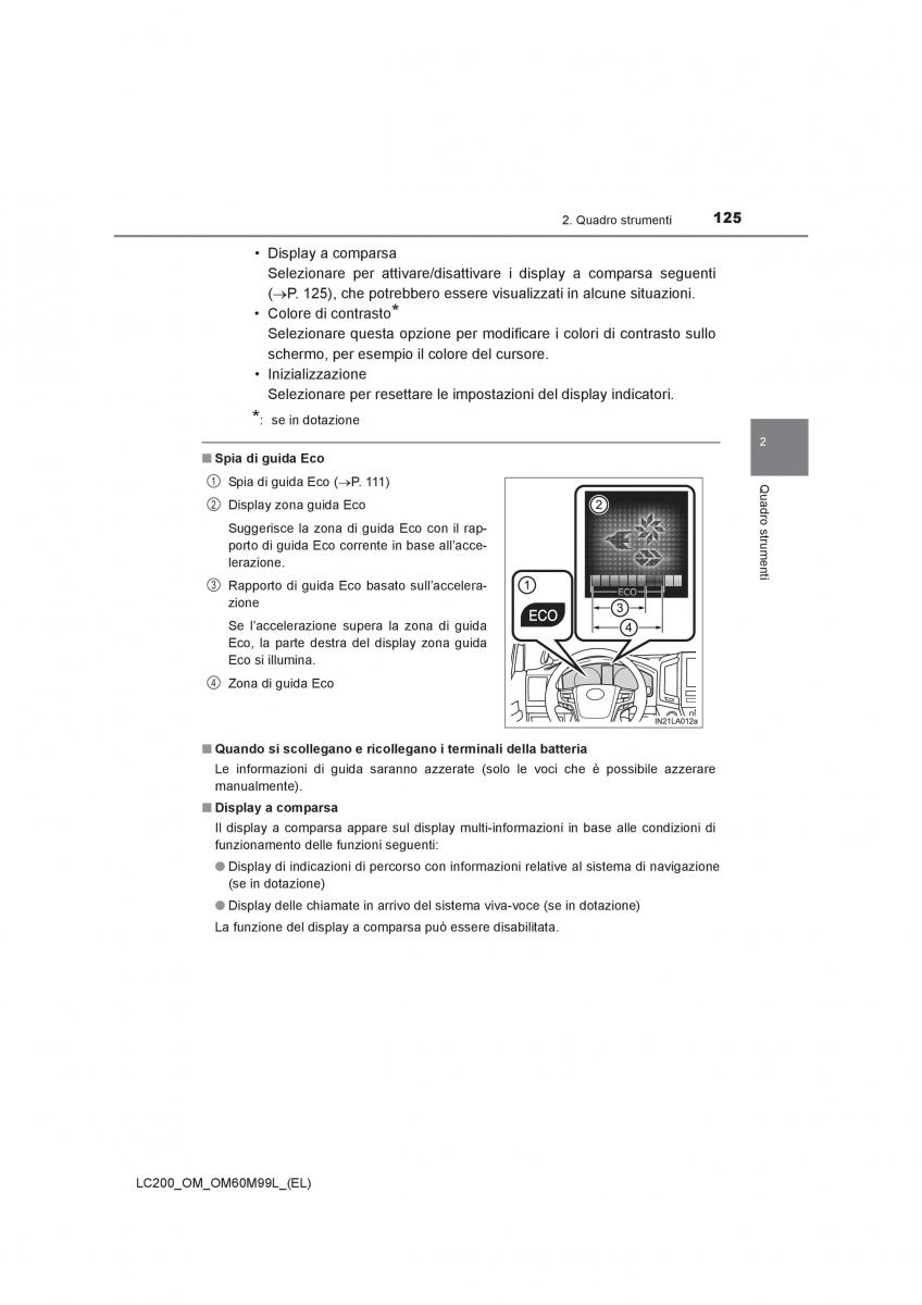 Toyota Land Cruiser J200 manuale del proprietario / page 125