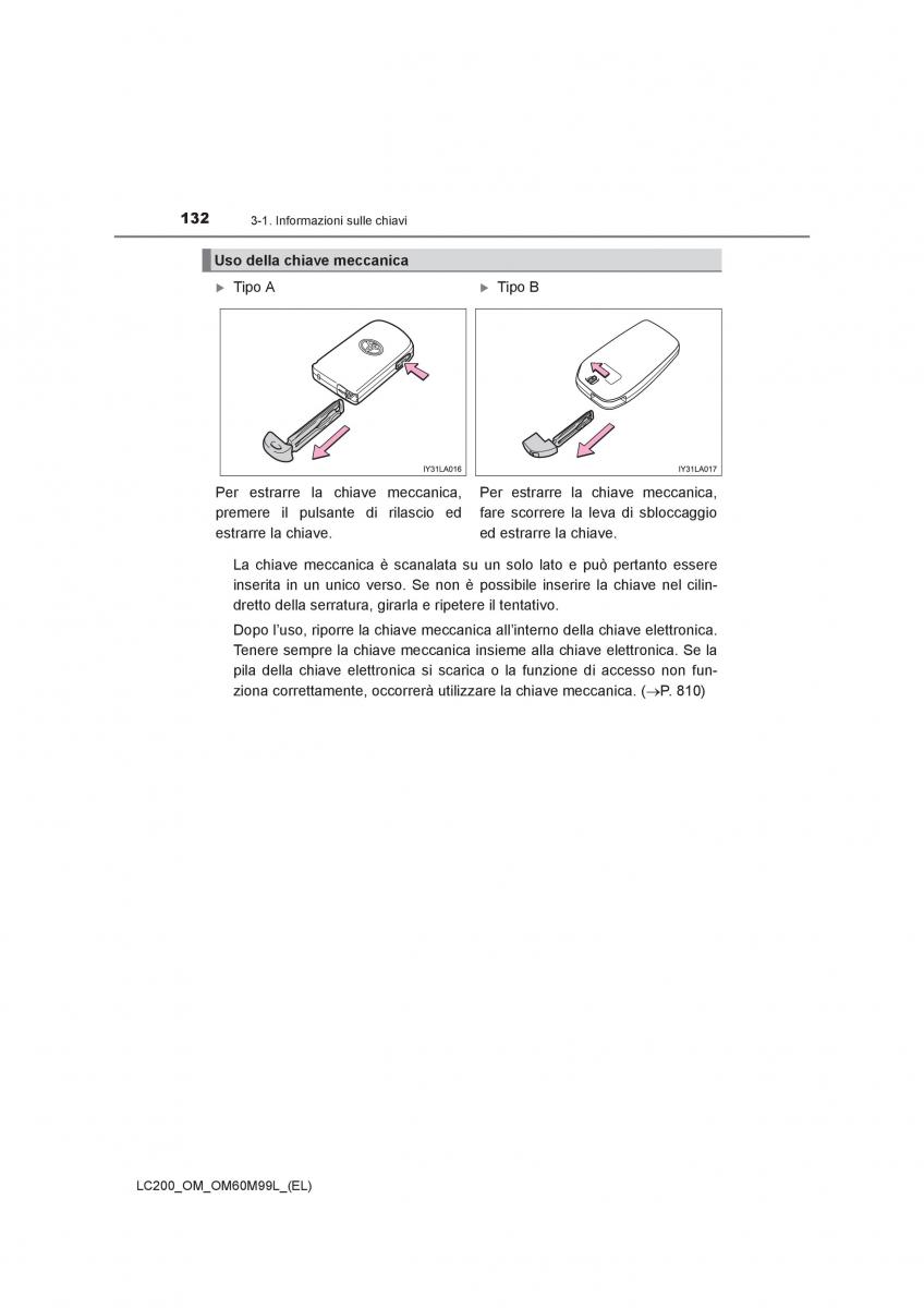 Toyota Land Cruiser J200 manuale del proprietario / page 132