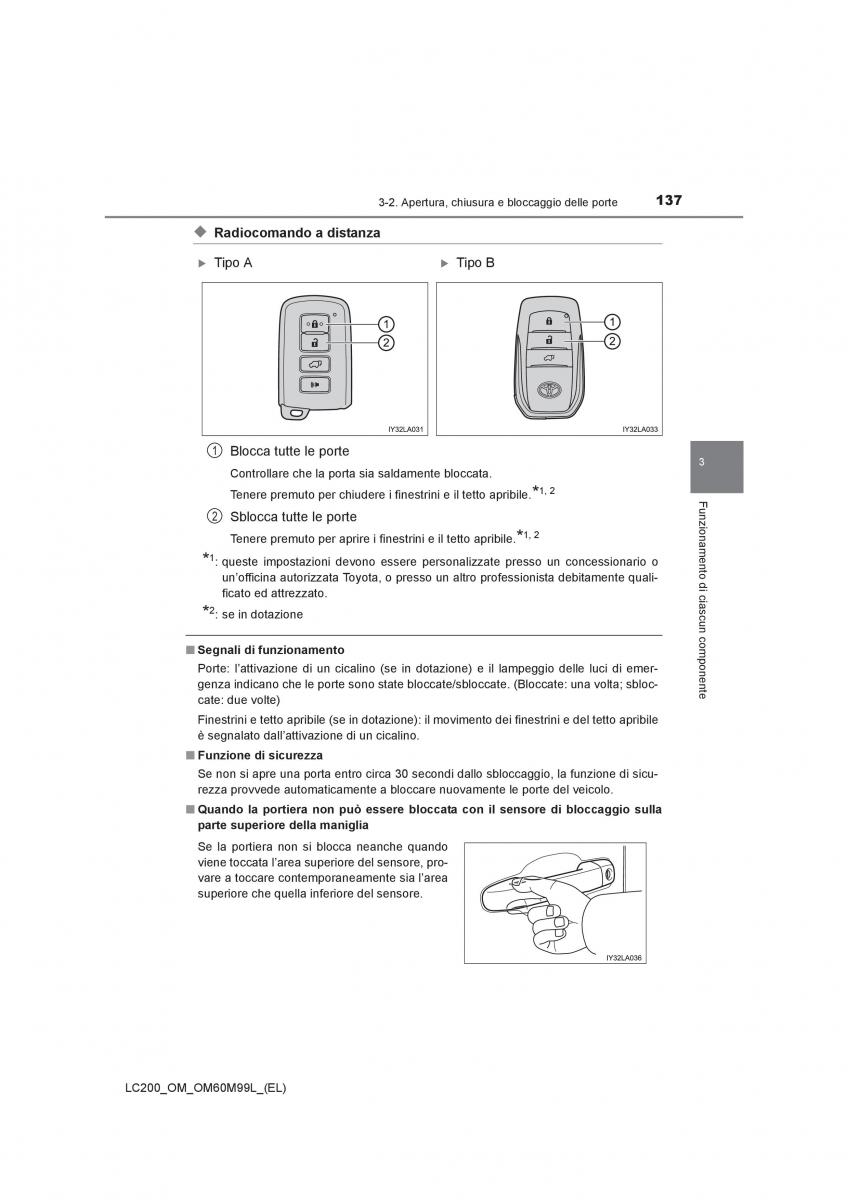 Toyota Land Cruiser J200 manuale del proprietario / page 137