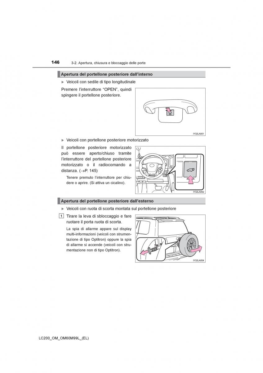 Toyota Land Cruiser J200 manuale del proprietario / page 146