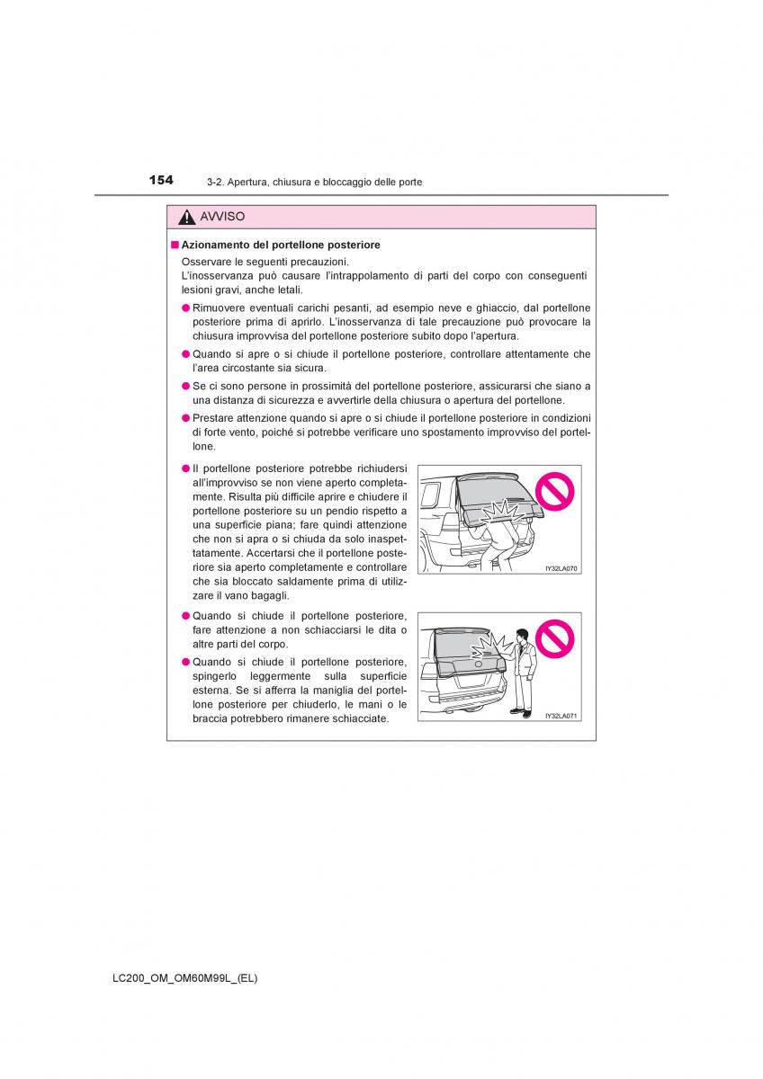 Toyota Land Cruiser J200 manuale del proprietario / page 154