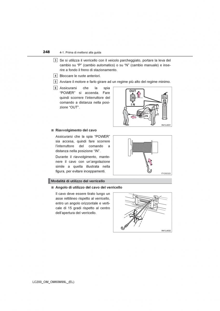 Toyota Land Cruiser J200 manuale del proprietario / page 248