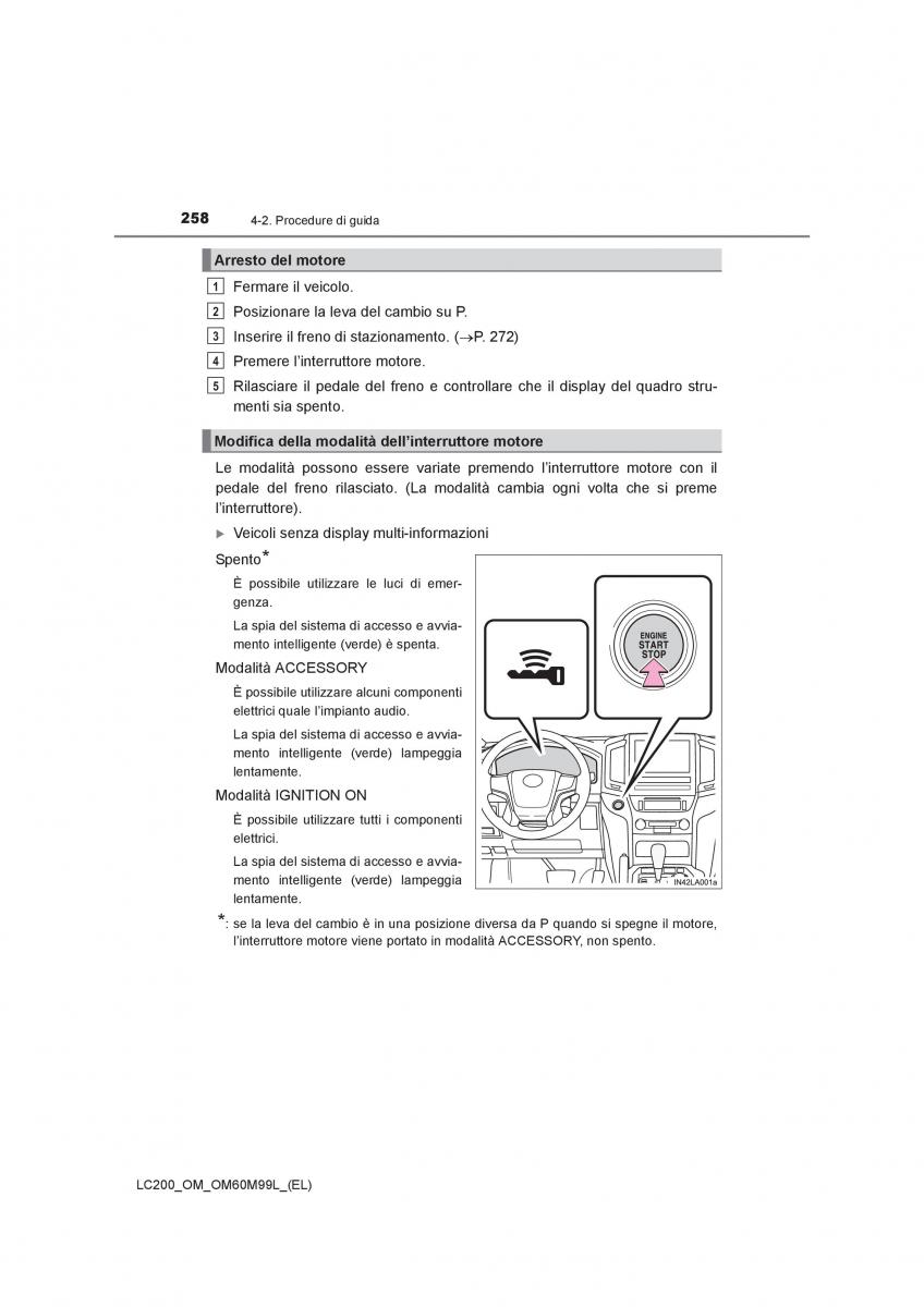 Toyota Land Cruiser J200 manuale del proprietario / page 258