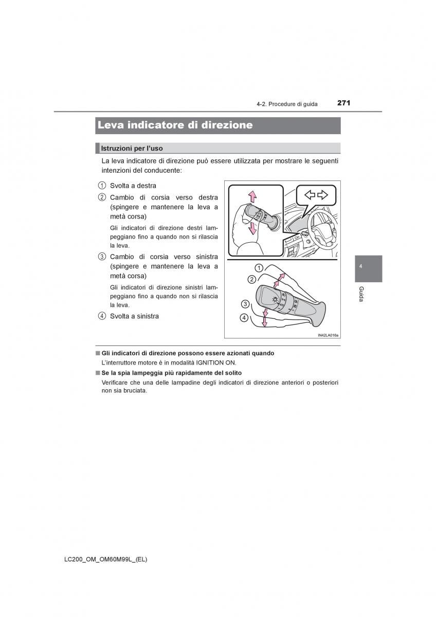 Toyota Land Cruiser J200 manuale del proprietario / page 271