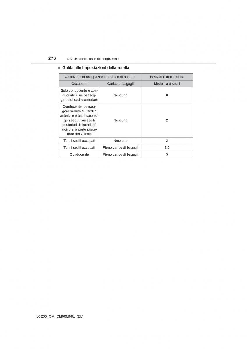 Toyota Land Cruiser J200 manuale del proprietario / page 276