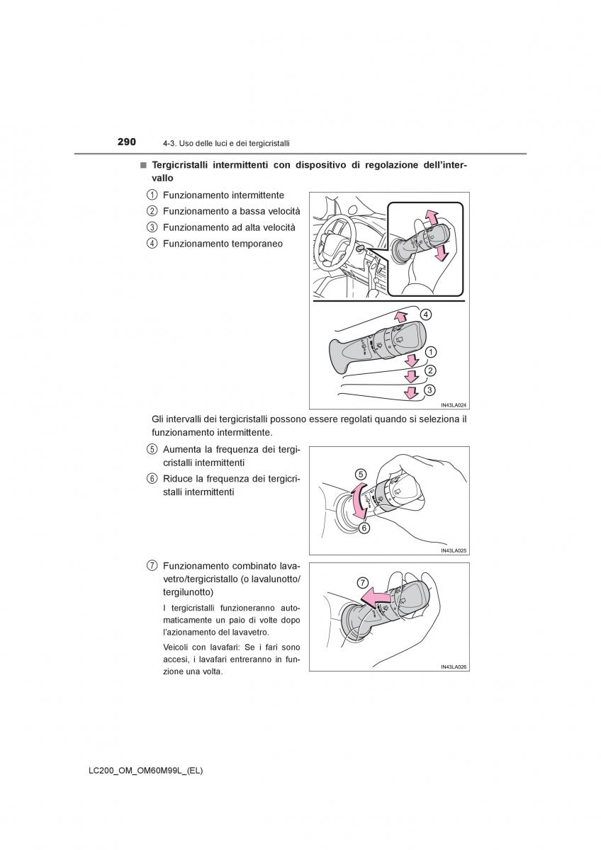 Toyota Land Cruiser J200 manuale del proprietario / page 290