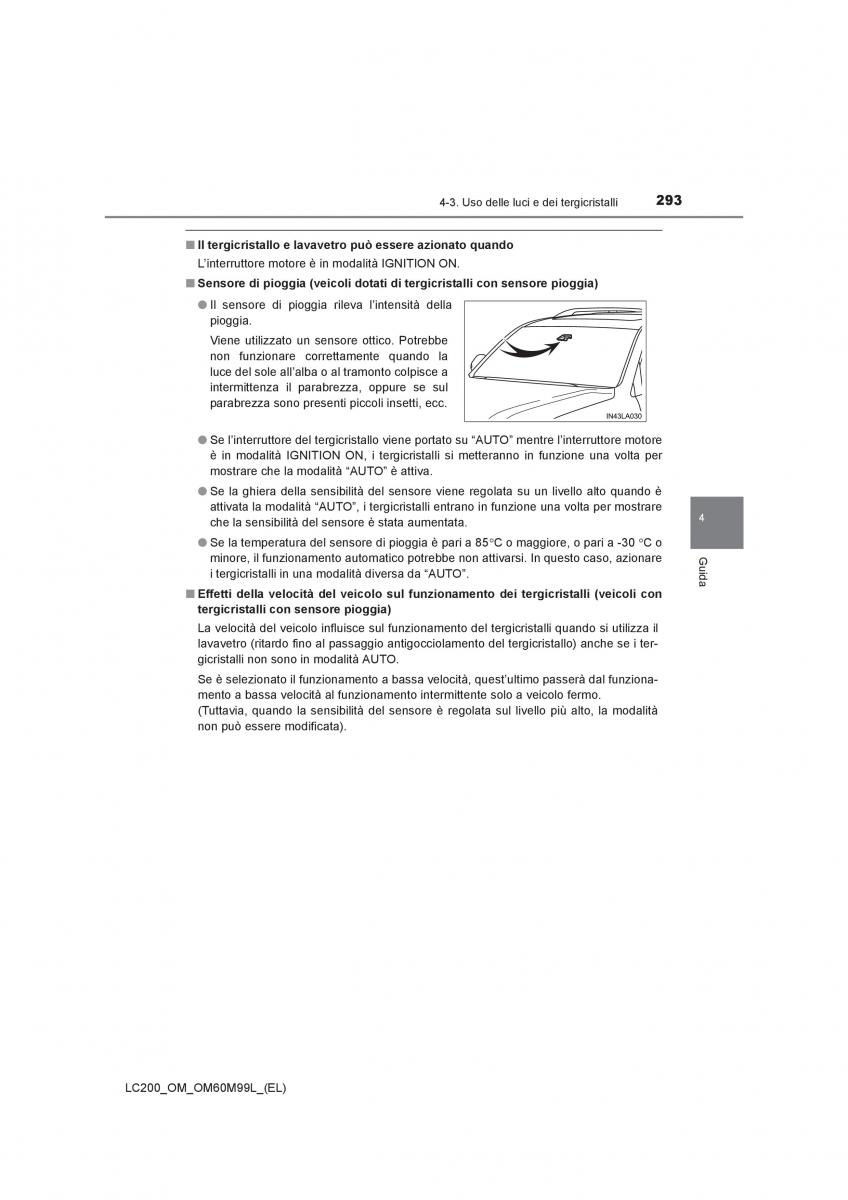 Toyota Land Cruiser J200 manuale del proprietario / page 293