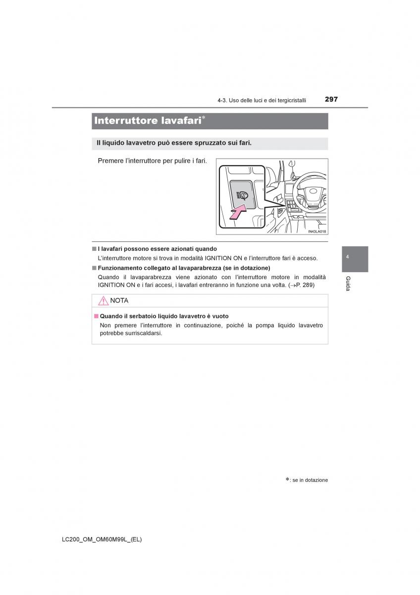 Toyota Land Cruiser J200 manuale del proprietario / page 297