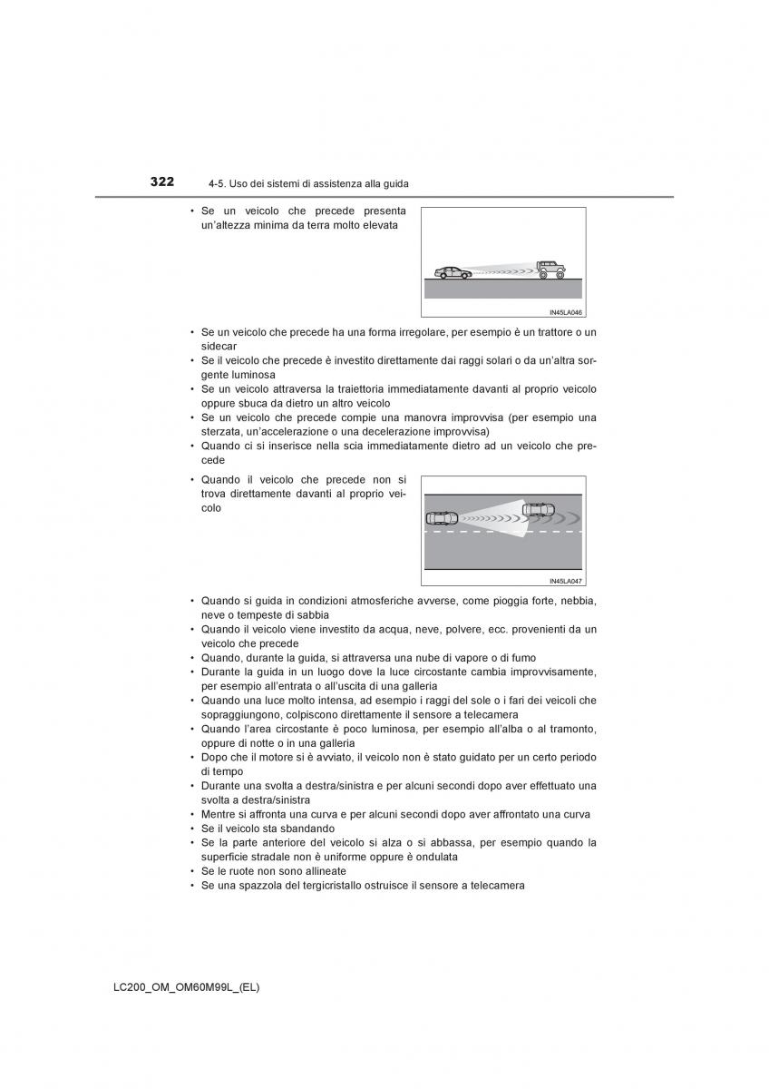 Toyota Land Cruiser J200 manuale del proprietario / page 322