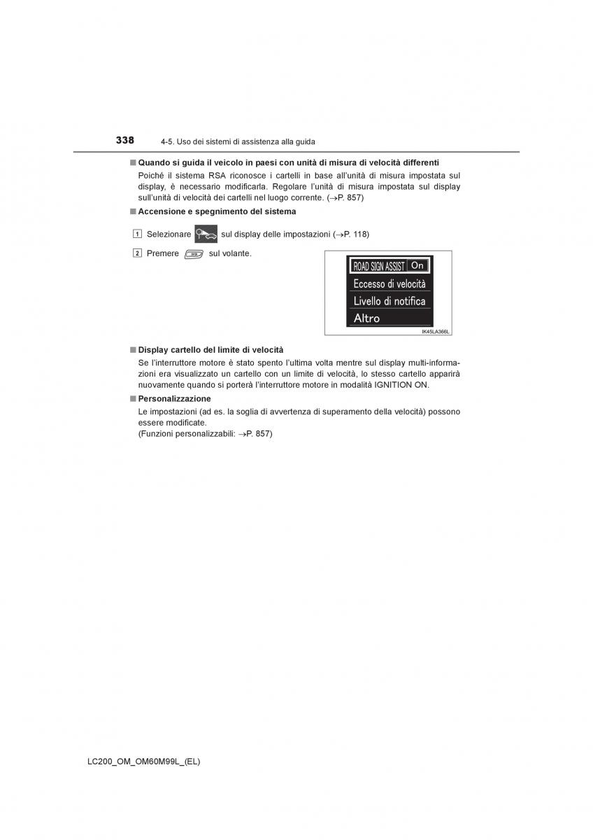 Toyota Land Cruiser J200 manuale del proprietario / page 338