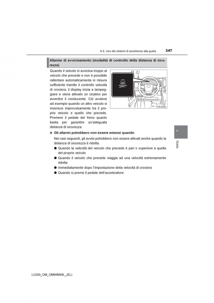 Toyota Land Cruiser J200 manuale del proprietario / page 347