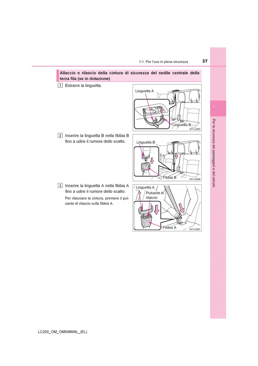 Toyota Land Cruiser J200 manuale del proprietario / page 37