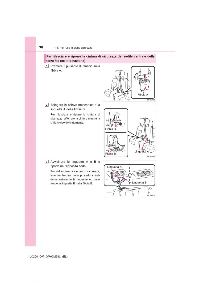 Toyota Land Cruiser J200 manuale del proprietario / page 38