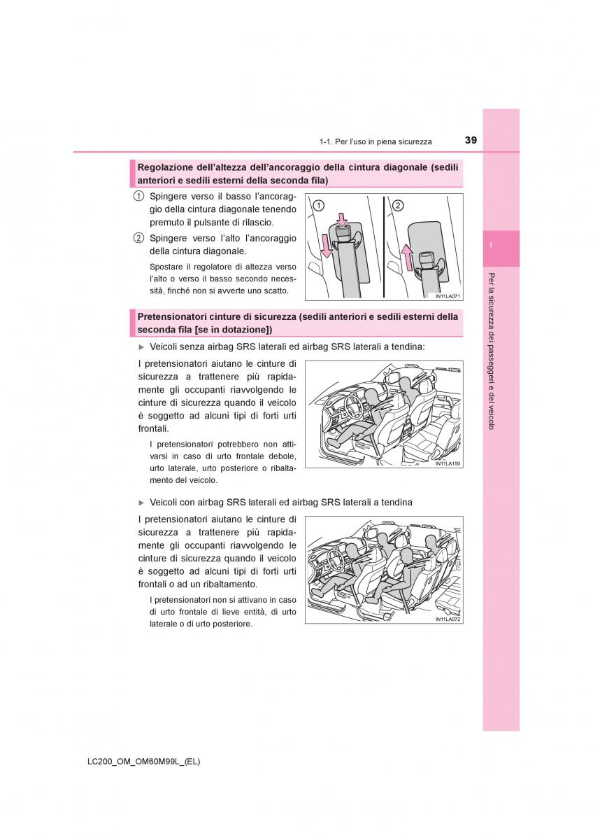 Toyota Land Cruiser J200 manuale del proprietario / page 39