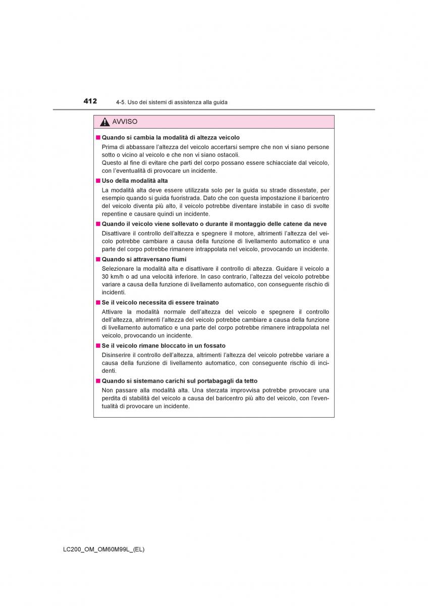 Toyota Land Cruiser J200 manuale del proprietario / page 412