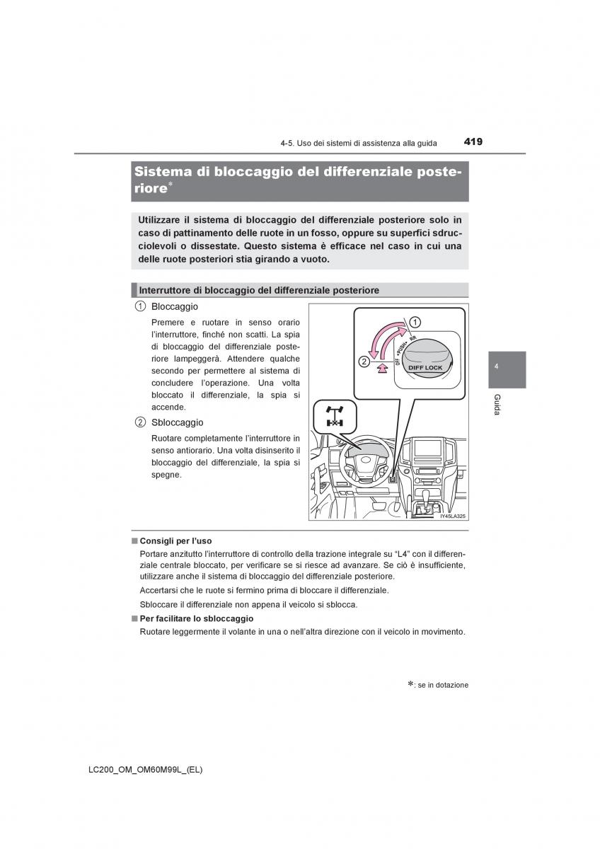 Toyota Land Cruiser J200 manuale del proprietario / page 419