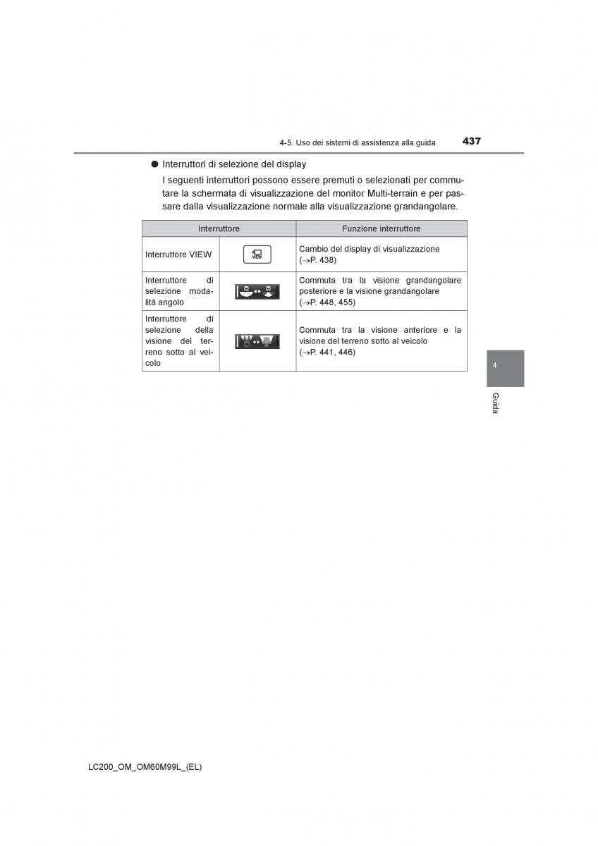 Toyota Land Cruiser J200 manuale del proprietario / page 437