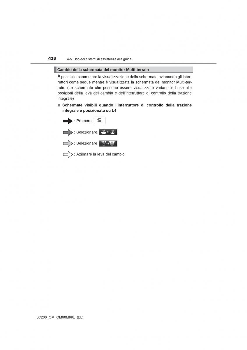 Toyota Land Cruiser J200 manuale del proprietario / page 438