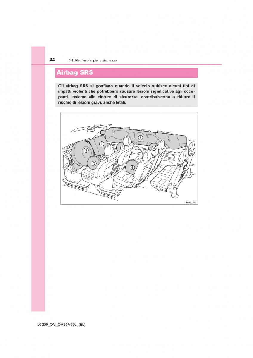 Toyota Land Cruiser J200 manuale del proprietario / page 44