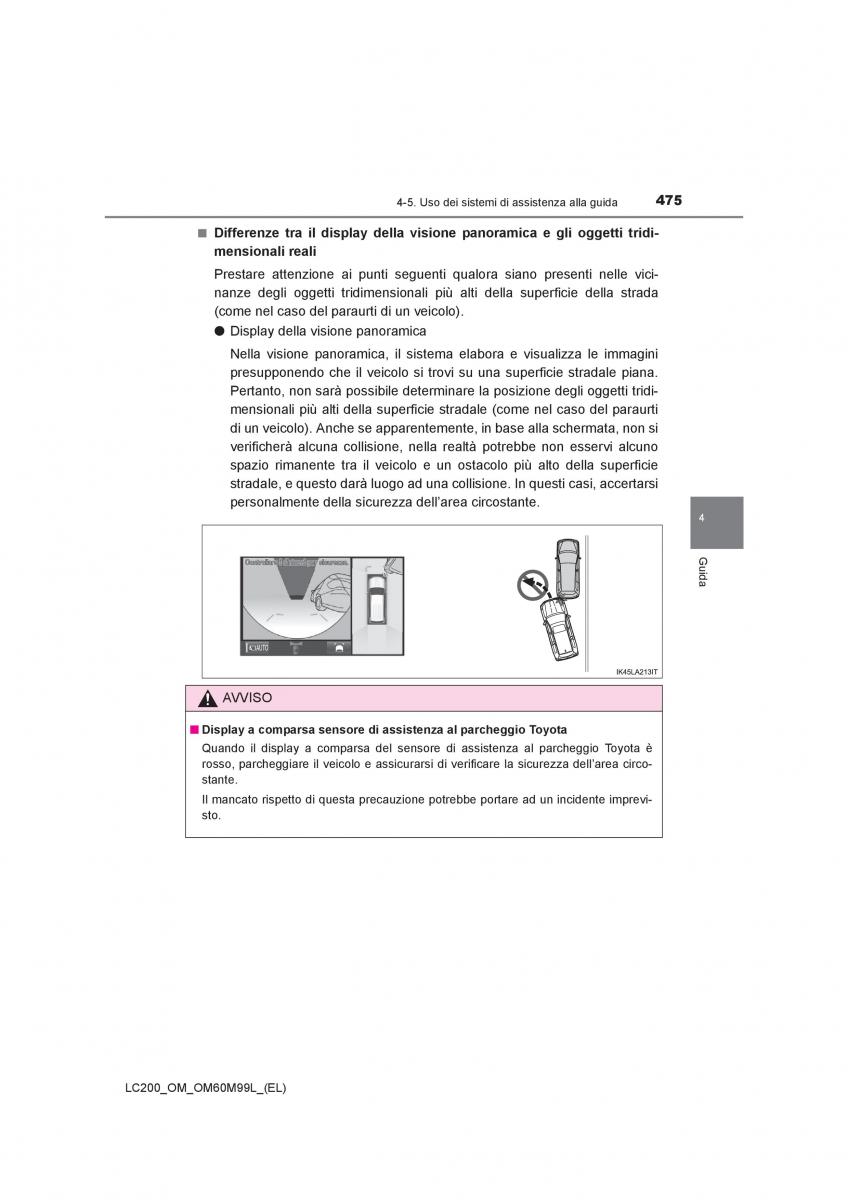 Toyota Land Cruiser J200 manuale del proprietario / page 475