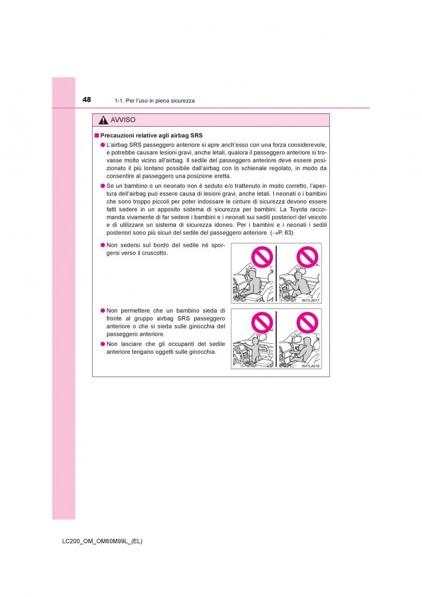 Toyota Land Cruiser J200 manuale del proprietario / page 48