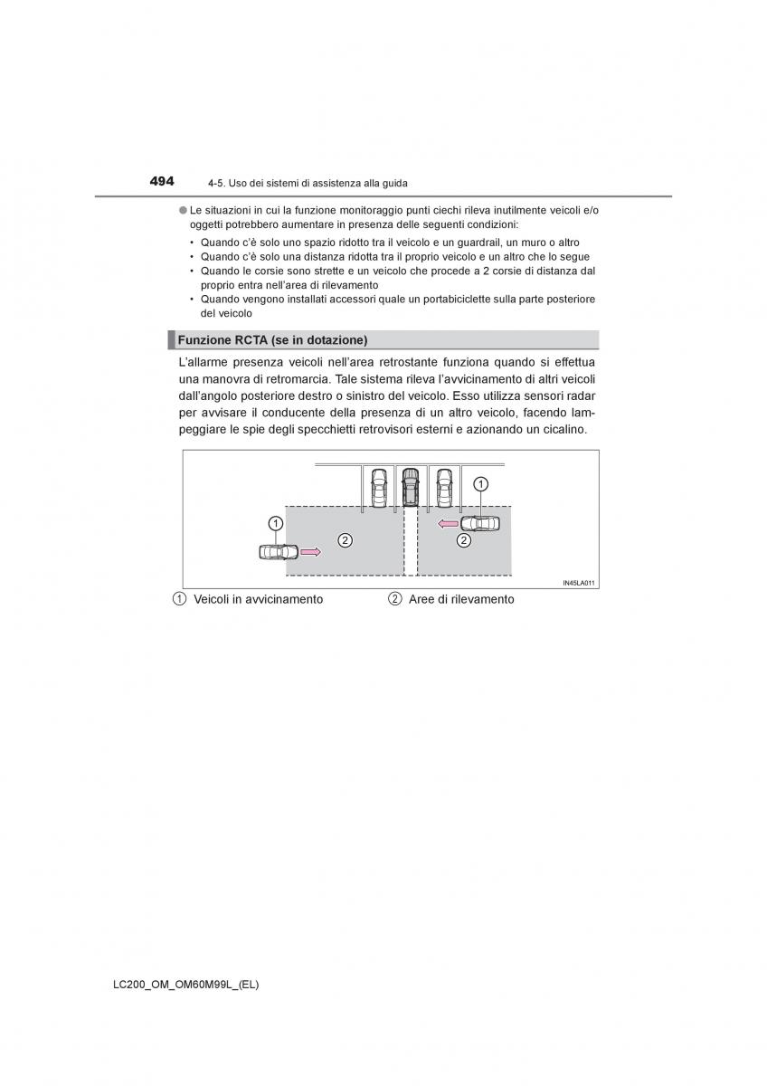 Toyota Land Cruiser J200 manuale del proprietario / page 494