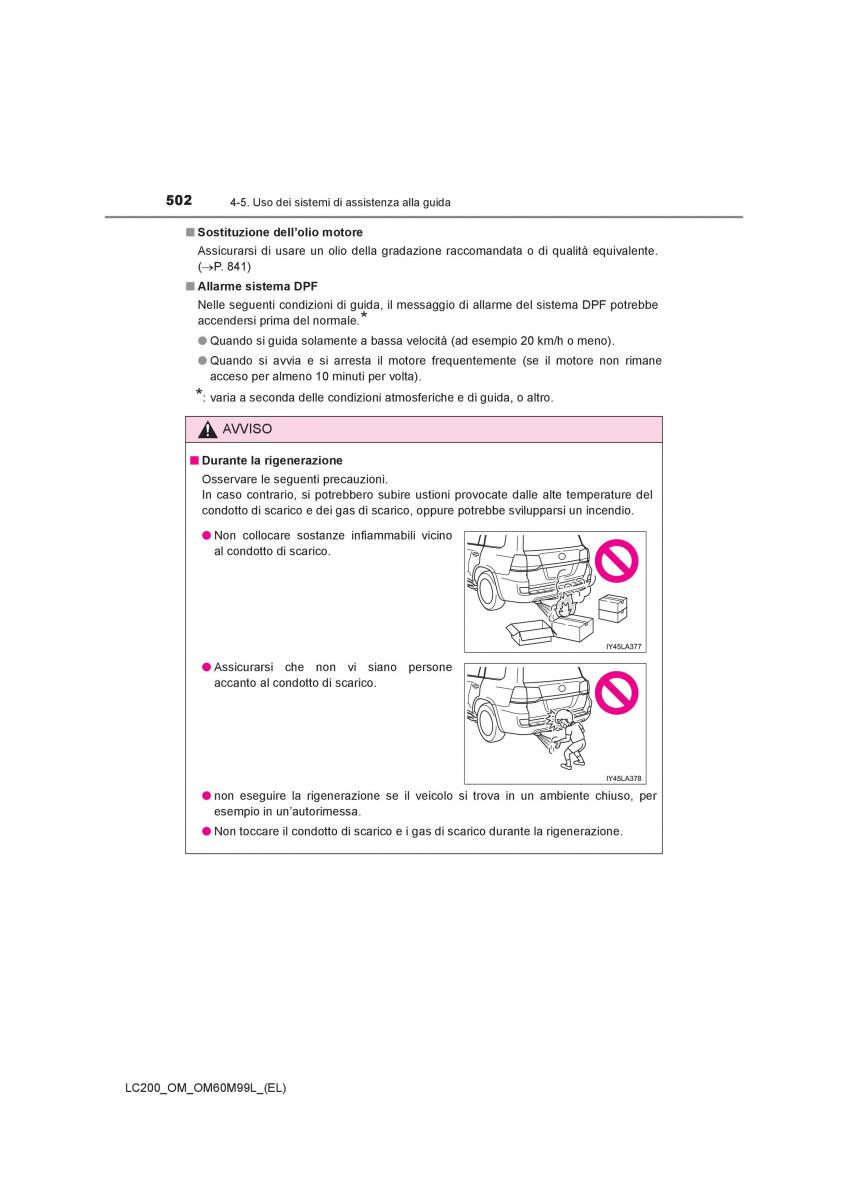 Toyota Land Cruiser J200 manuale del proprietario / page 502