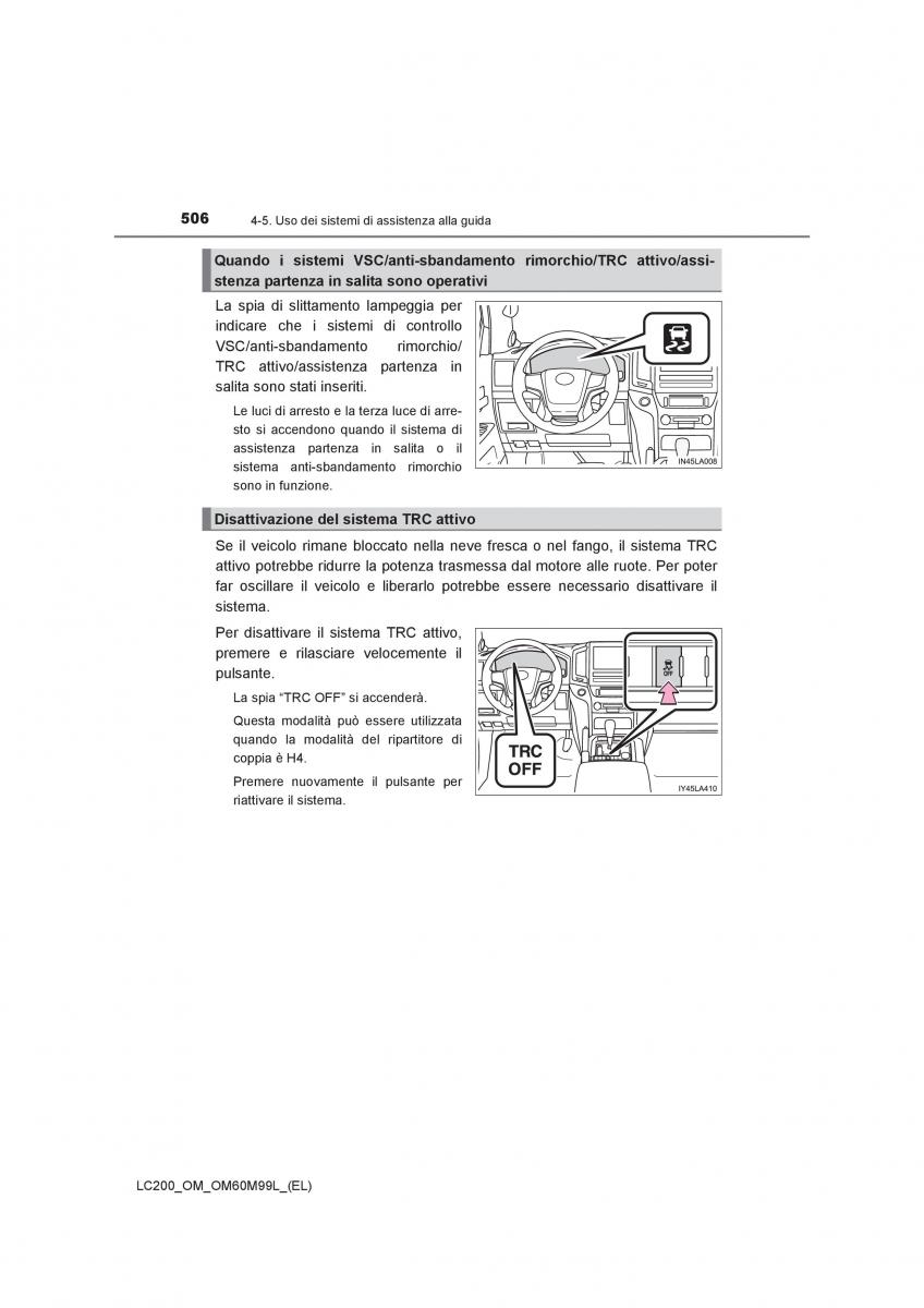 Toyota Land Cruiser J200 manuale del proprietario / page 506