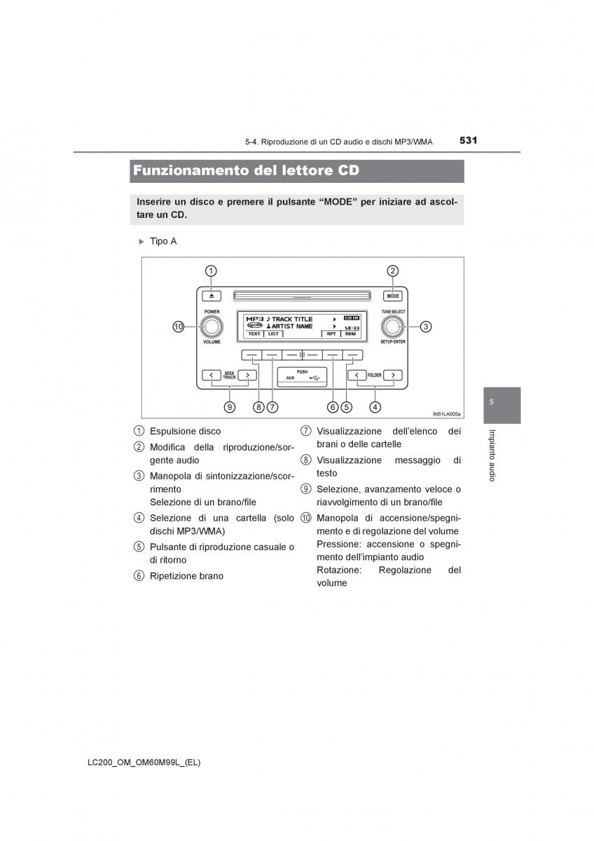 Toyota Land Cruiser J200 manuale del proprietario / page 531