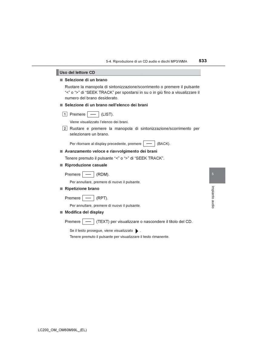 Toyota Land Cruiser J200 manuale del proprietario / page 533