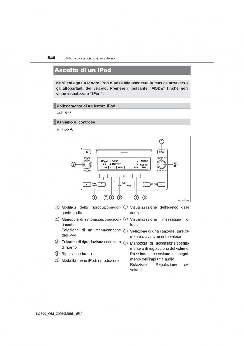 Toyota Land Cruiser J200 manuale del proprietario / page 540