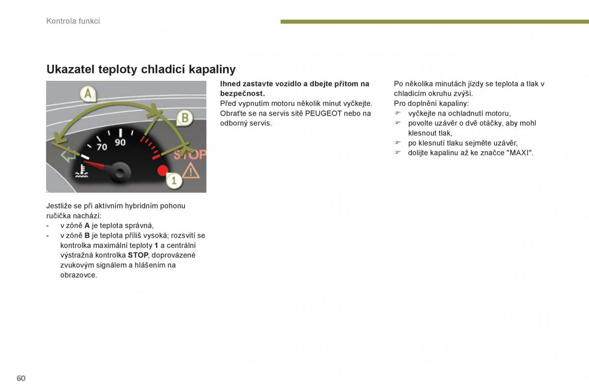 Peugeot 3008 Hybrid navod k obsludze / page 62