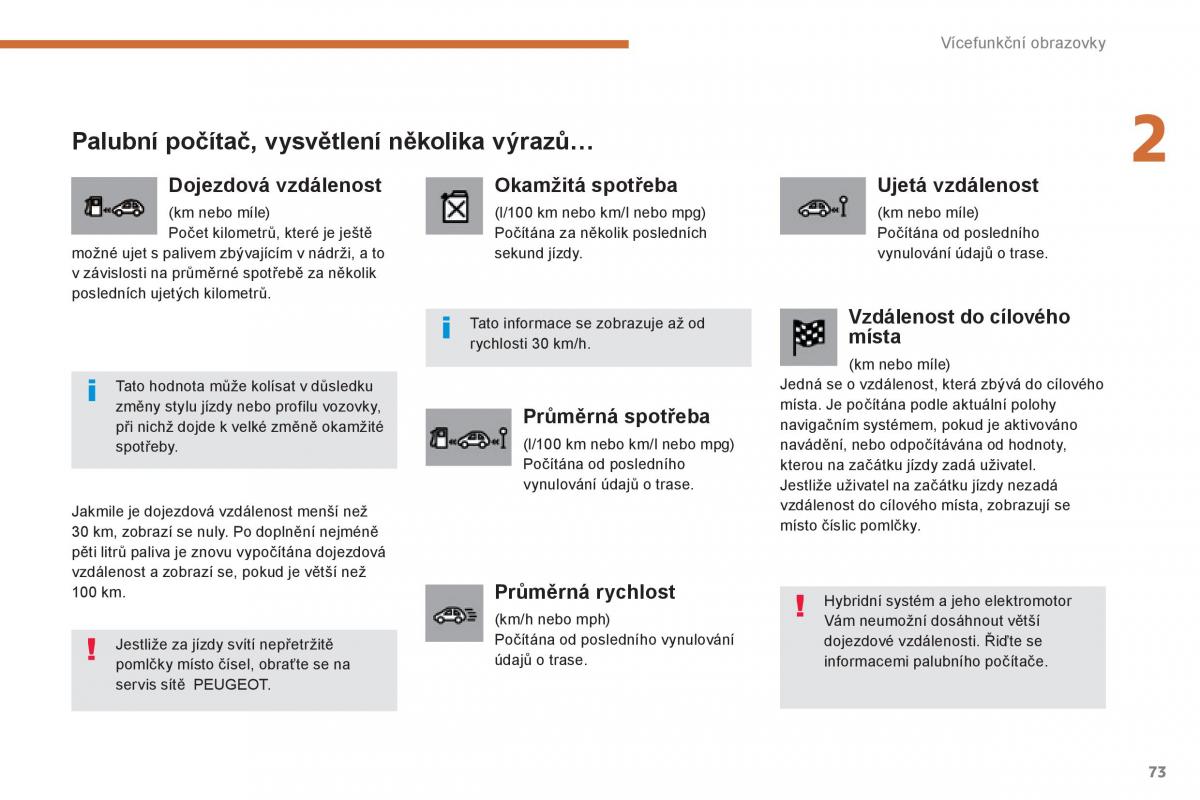 Peugeot 3008 Hybrid navod k obsludze / page 75