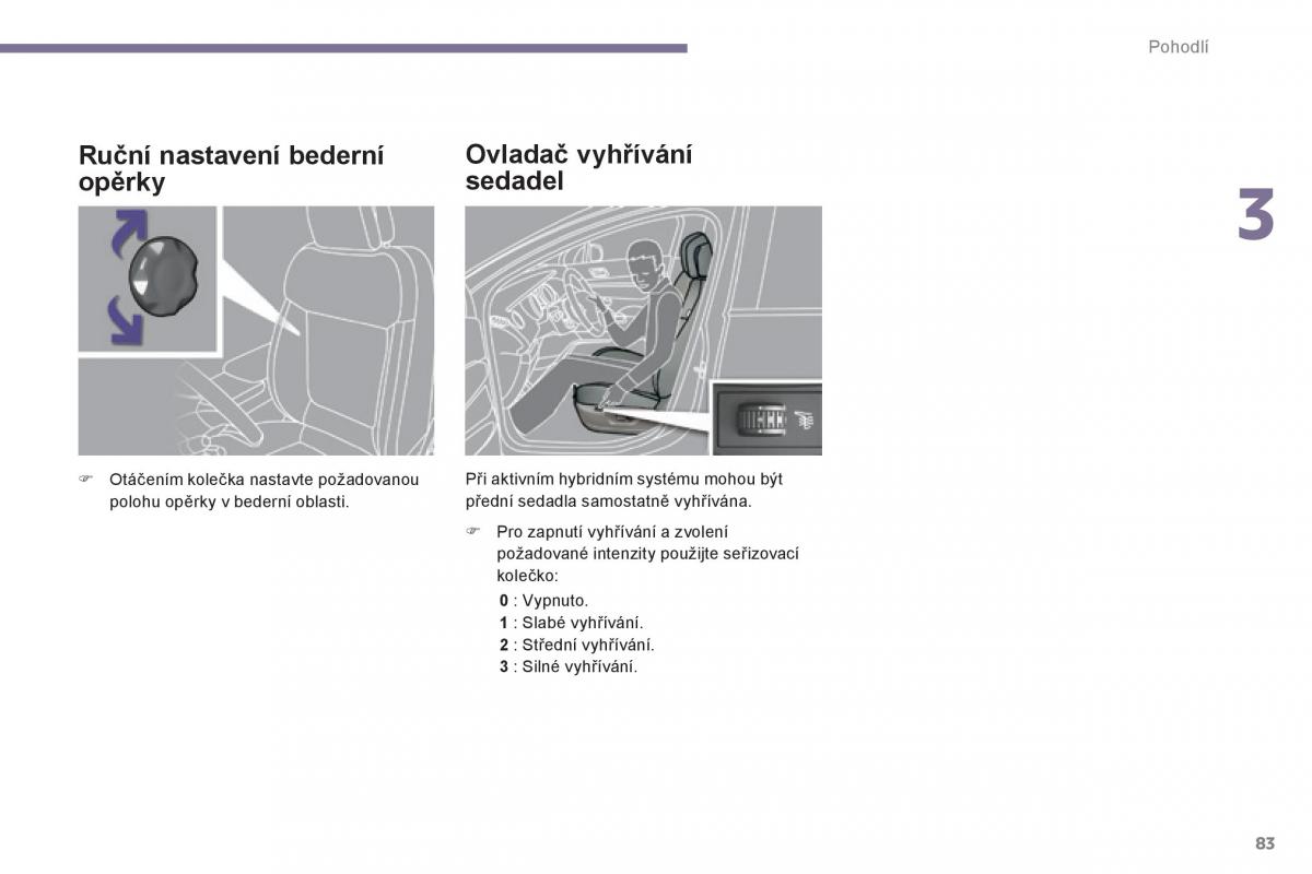 Peugeot 3008 Hybrid navod k obsludze / page 85