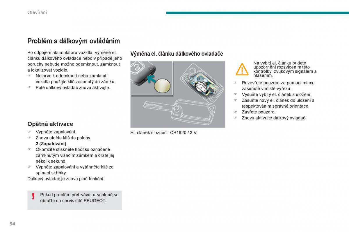 Peugeot 3008 Hybrid navod k obsludze / page 96