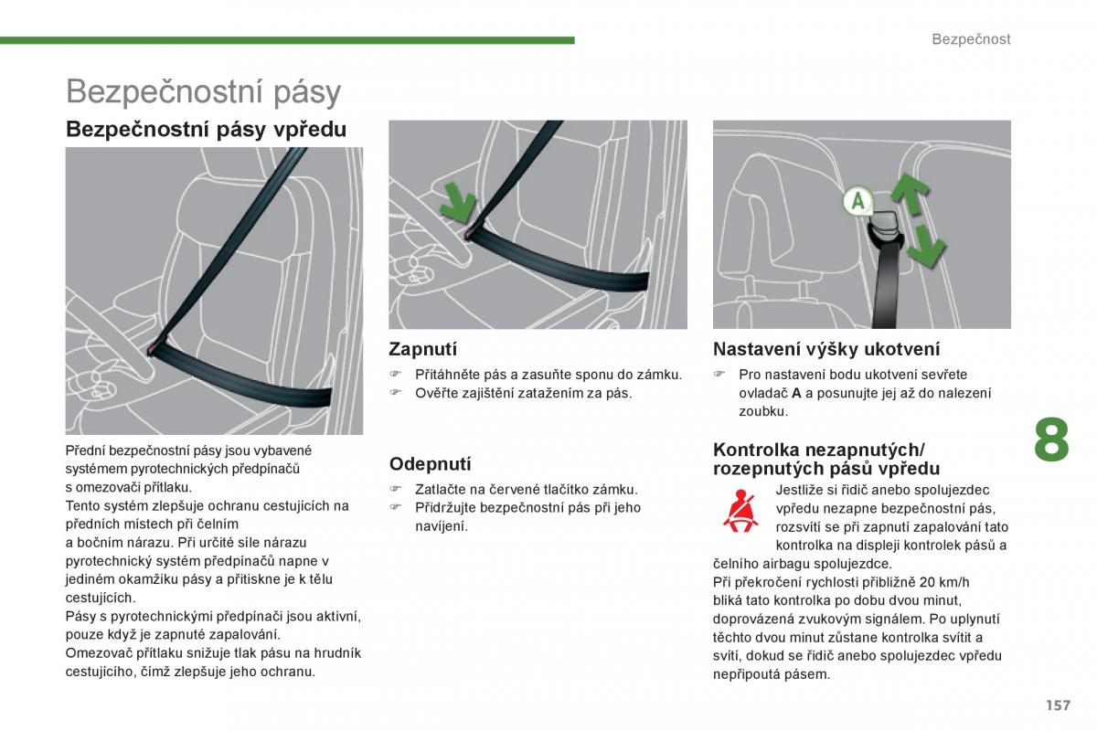 Peugeot 3008 Hybrid navod k obsludze / page 159