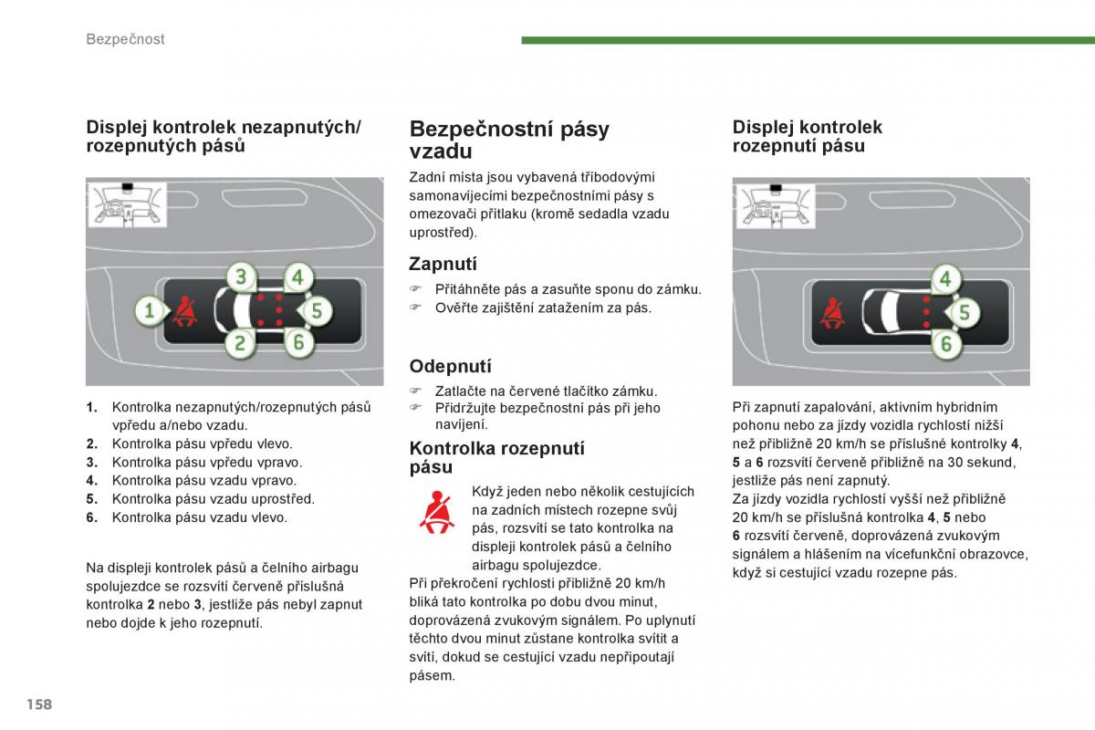 Peugeot 3008 Hybrid navod k obsludze / page 160