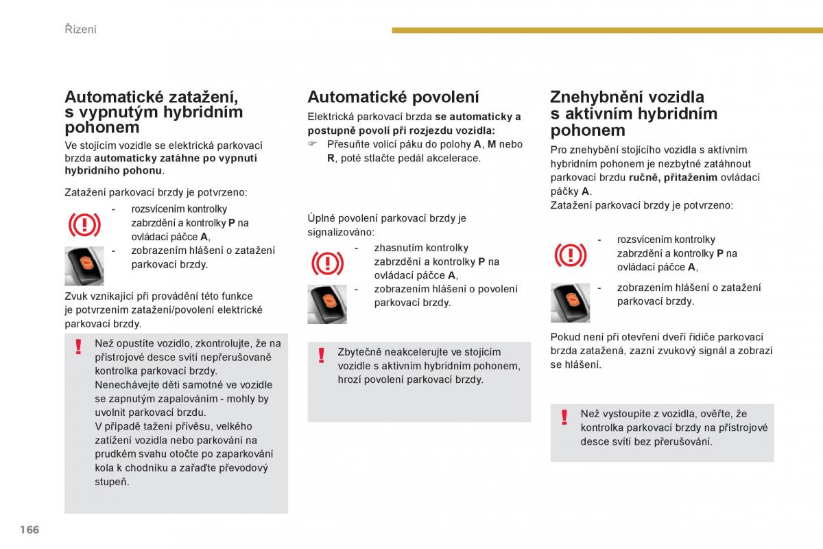 Peugeot 3008 Hybrid navod k obsludze / page 168