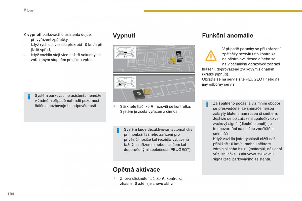 Peugeot 3008 Hybrid navod k obsludze / page 186