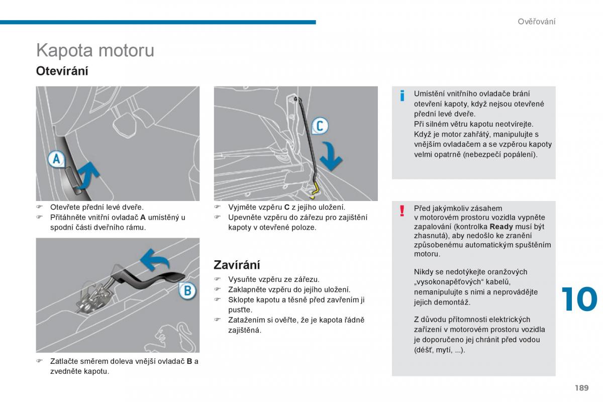 Peugeot 3008 Hybrid navod k obsludze / page 191