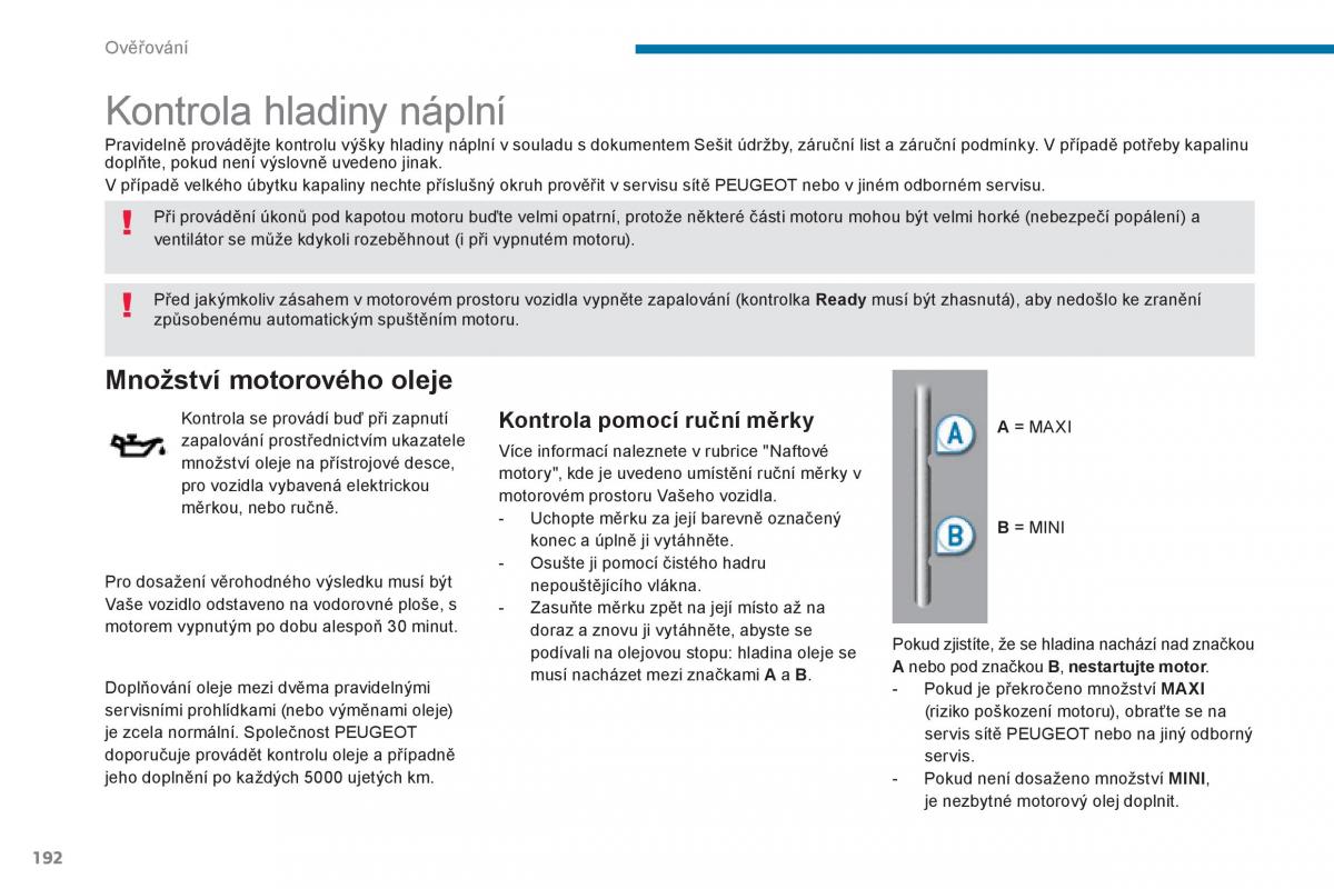 Peugeot 3008 Hybrid navod k obsludze / page 194