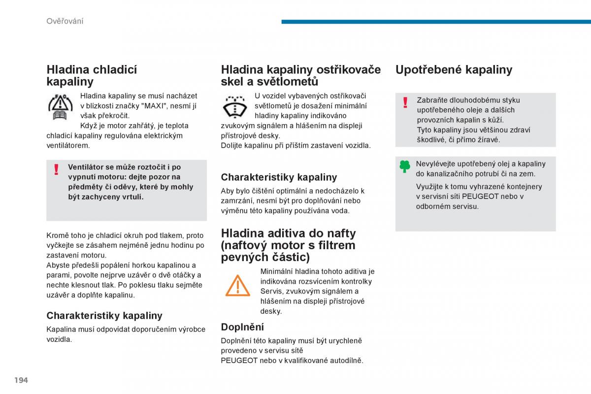 Peugeot 3008 Hybrid navod k obsludze / page 196