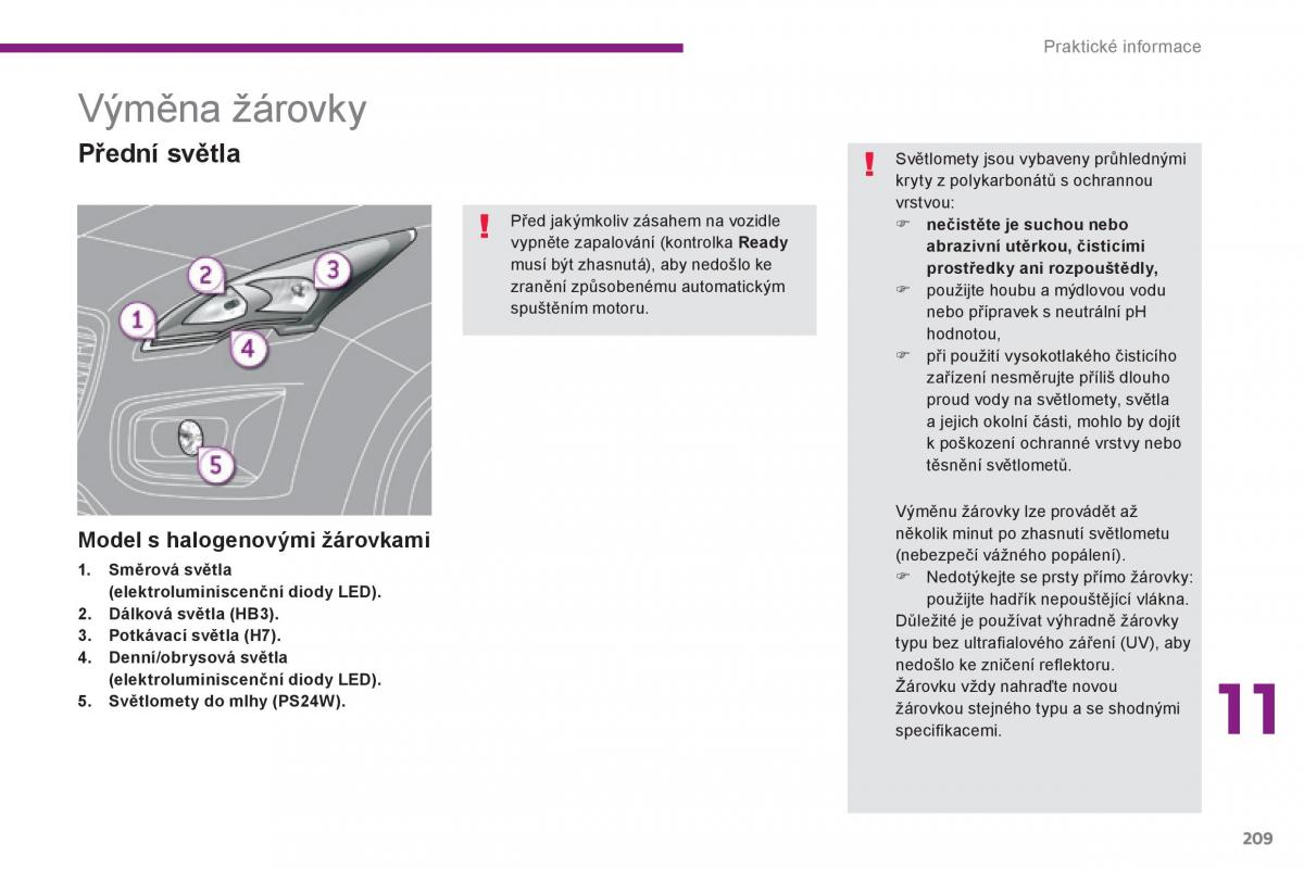 Peugeot 3008 Hybrid navod k obsludze / page 211