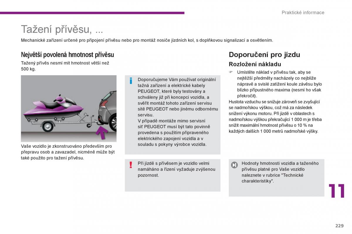 Peugeot 3008 Hybrid navod k obsludze / page 231