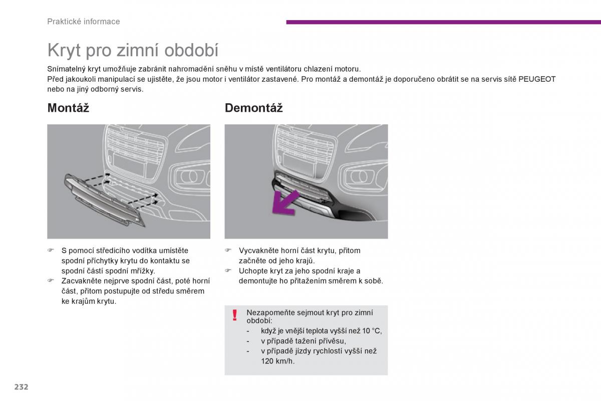 Peugeot 3008 Hybrid navod k obsludze / page 234