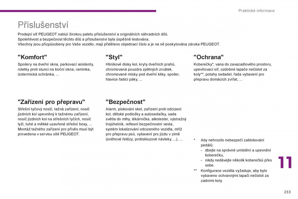 Peugeot 3008 Hybrid navod k obsludze / page 235