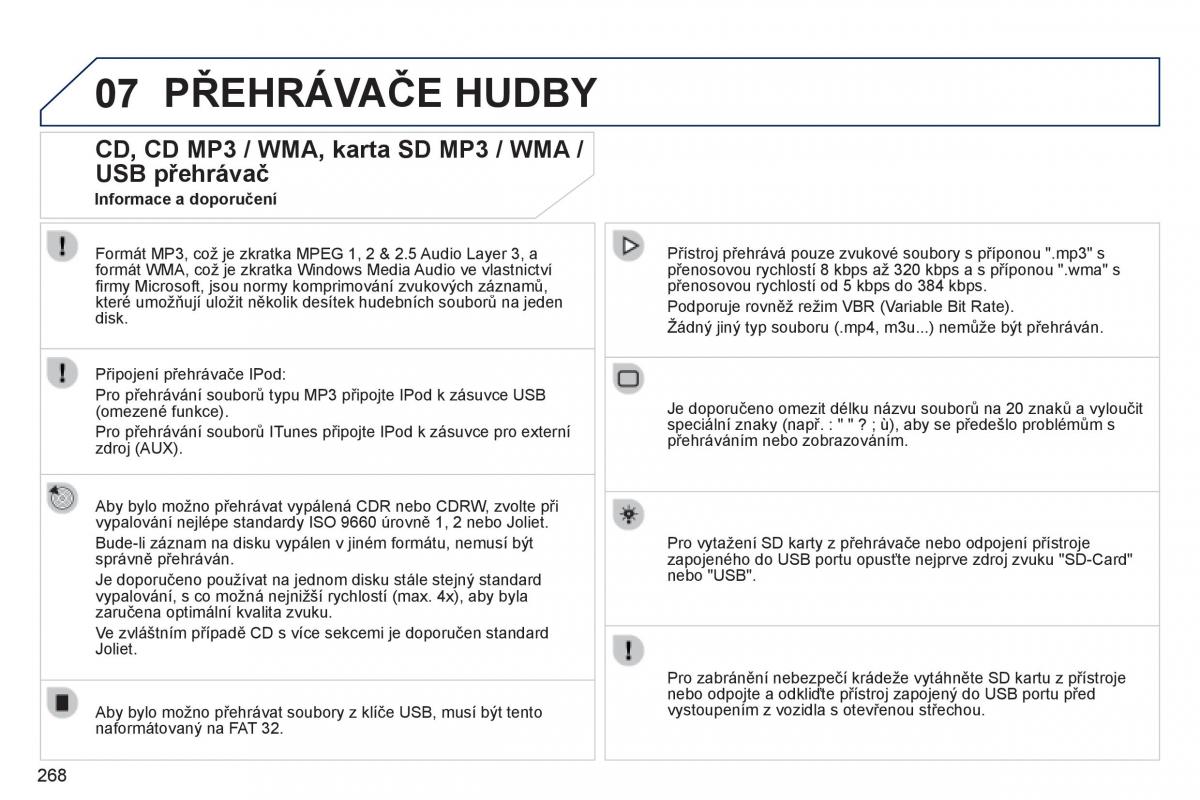 Peugeot 3008 Hybrid navod k obsludze / page 270