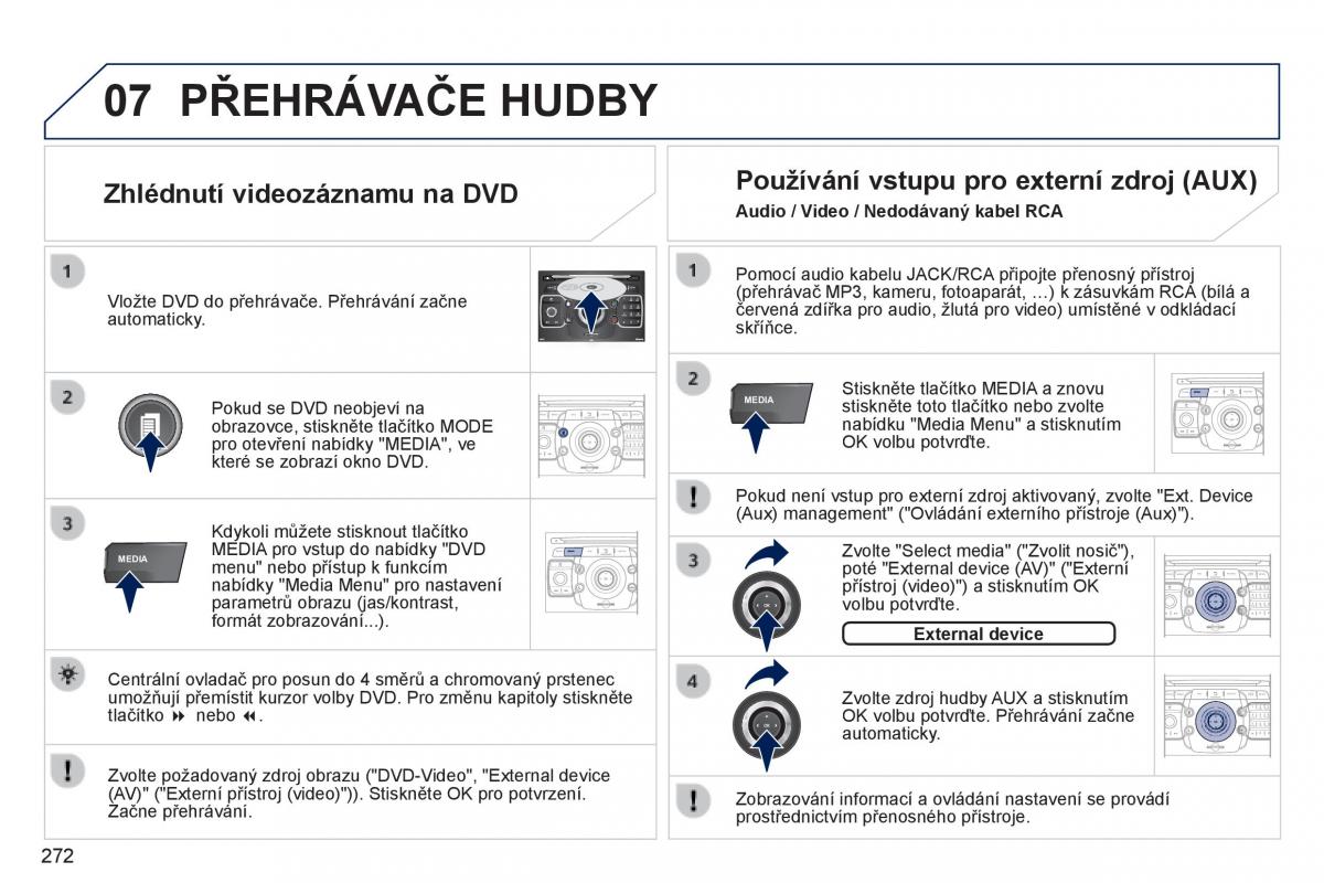 Peugeot 3008 Hybrid navod k obsludze / page 274